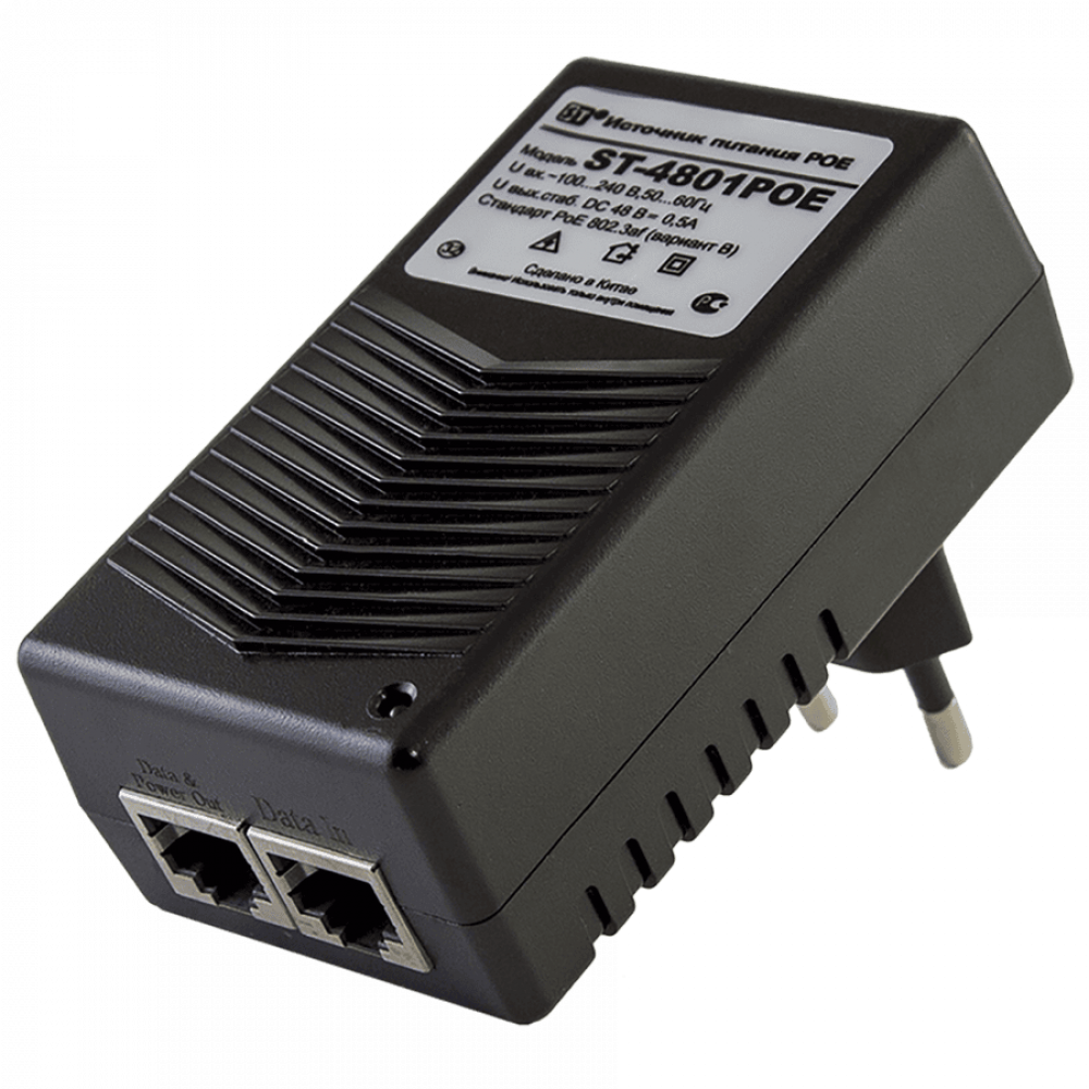 ST-4801 POE. Инжектор PoE. Space Technology