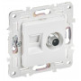 SKANDY Розетка двойная TV+RJ45 кат.5E SK-A14W скрытой установки арктический белый (SK-AK20-1-K01). Розетка TV+RJ45. IEK