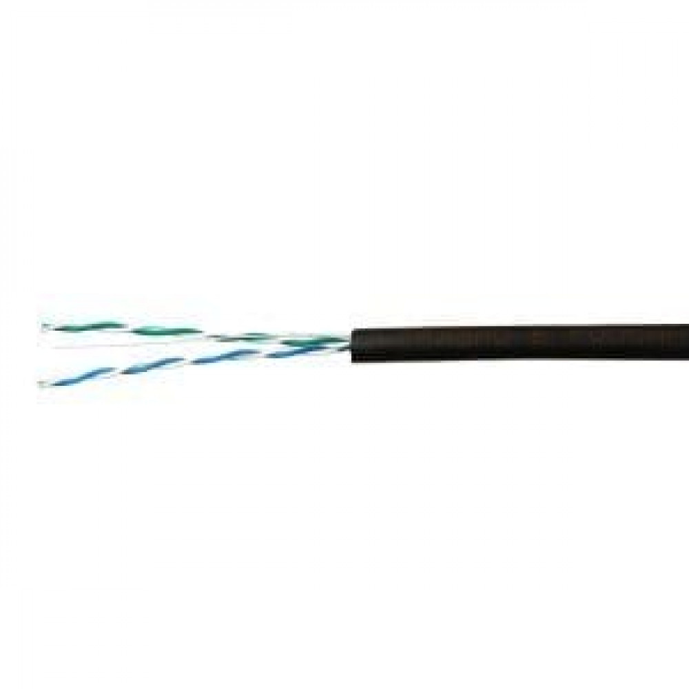 U/UTP 2pair, Cat5, Solid, Out, PVC (NMC 2110B-BK). Кабель «витая пара» (LAN) для структурированных систем связи. NIKOMAX ESSENTIAL
