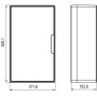 Щиток настенный с дверцей 36 модулей белый FRAME с 4 шинами PEN (F36W1WD). Щиток настенный. ДКС