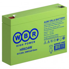 WBR HR634W. Аккумулятор герметичный свинцово-кислотный. WBR
