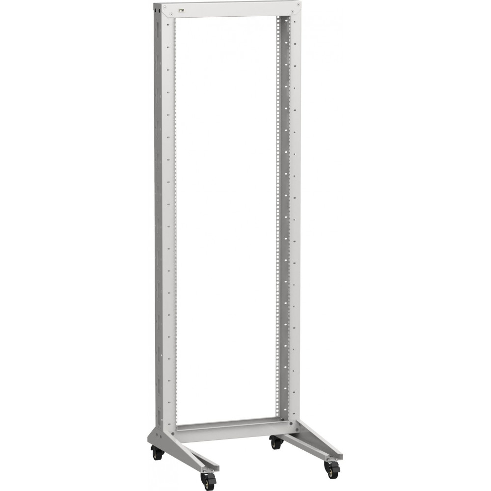 LF35-20U66-1RM. Стойка 1-рамная на рол. 20U 600х600мм серая. ITK