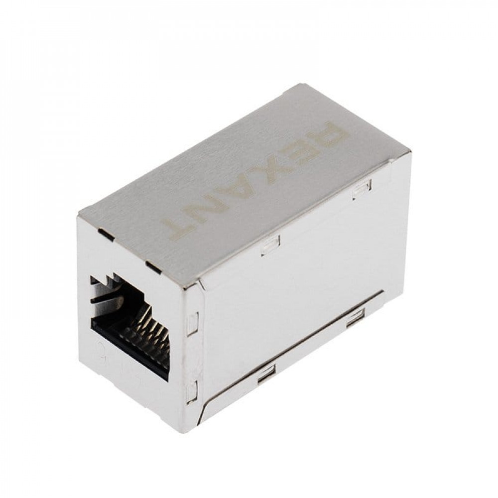 Адаптер проходной FTP RJ-45(8P8C), CAT 6 REXANT (03-0109). Проходной адаптер. Rexant