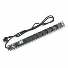 PDU-6P-B-2EU (7292c). Блок розеток 19. CABEUS