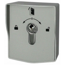 SP-ES440-GR. Переключатель с ключом Keyswitch, накладной, 2 группы контактов ОБЩ/НР/НЗ, серый. Smartec