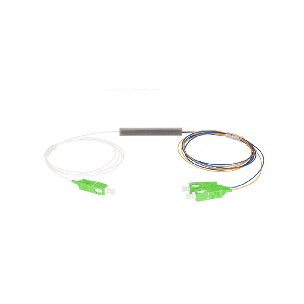 NMF-SPP1X2A1-SCA-M. Сплиттер планарный 1х2, 9/125мкм, SC/APC, 0.9 мм. NIKOMAX ESSENTIAL