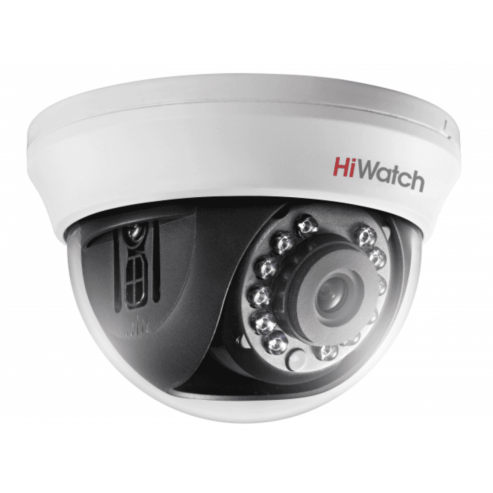 DS-T591(C) (2.8 mm). Бюджетная видеокамера мультиформатная купольная. HiWatch
