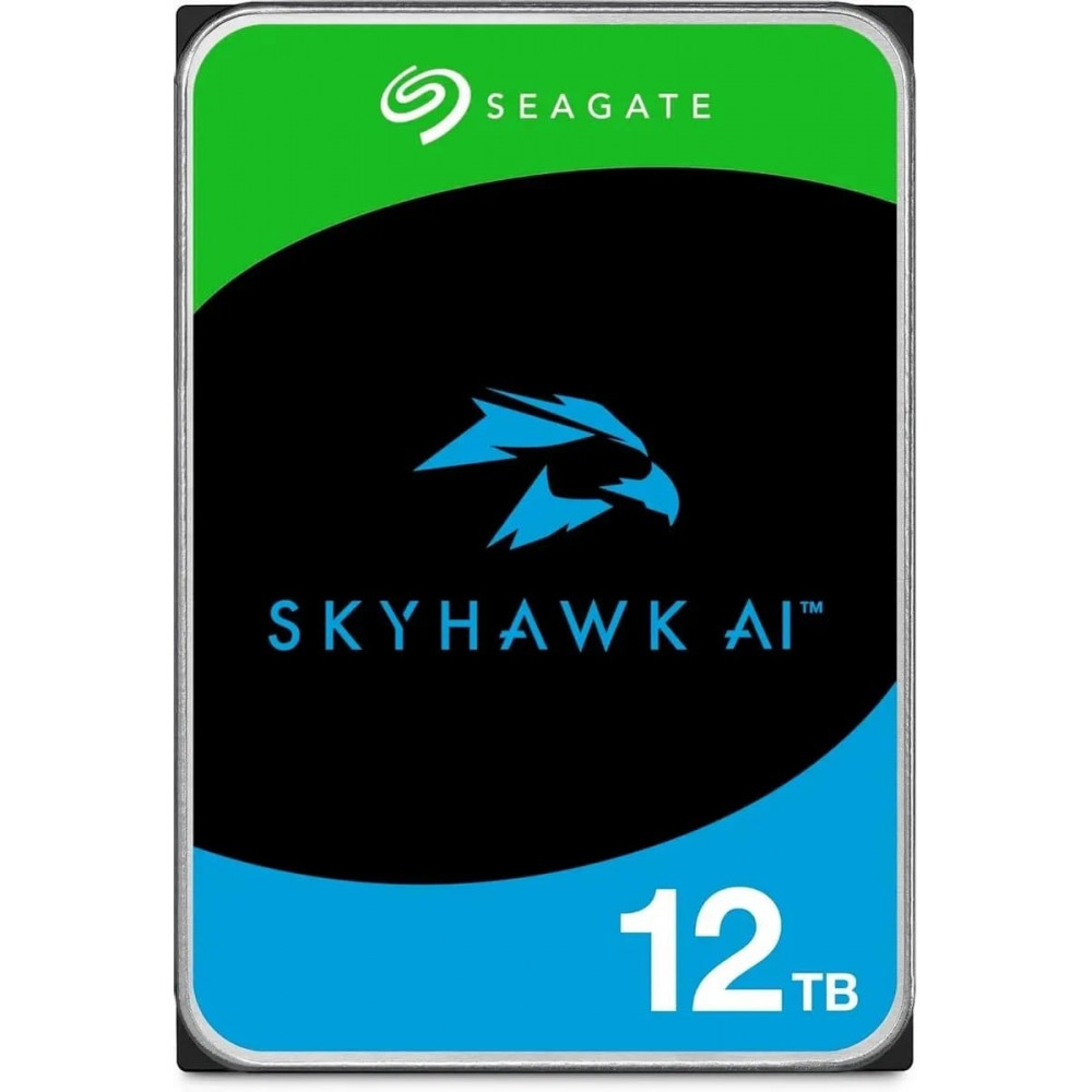 HDD 12000 GB (12 TB) SATA-III SkyHawkAI (ST12000VE003). Жесткий диск (HDD) для видеонаблюдения. Seagate