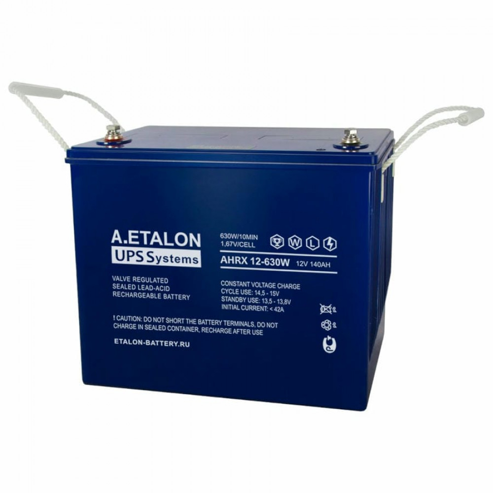 A.ETALON AHRX 12-630W (140). Аккумулятор герметичный свинцово-кислотный. ETALON