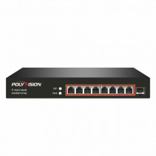 PND-8XG-1F. Коммутатор 9-портовый. Polyvision