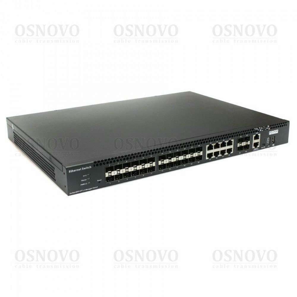 SW-32G4X-1L. Коммутатор без PoE. OSNOVO