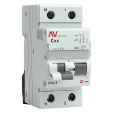 DVA-6 1P+N 40А 300мА AVERES (rcbo6-1pn-40C-300-ac-av). Автоматический выключатель дифференциального тока. EKF