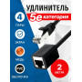 PUT55-020E-BK. Патч-корд медный. 5bites