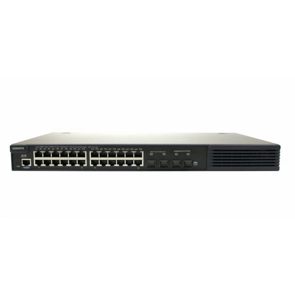 SW-8244/LST(370W). Коммутатор 24-портовый Gigabit Ethernet с PoE. OSNOVO