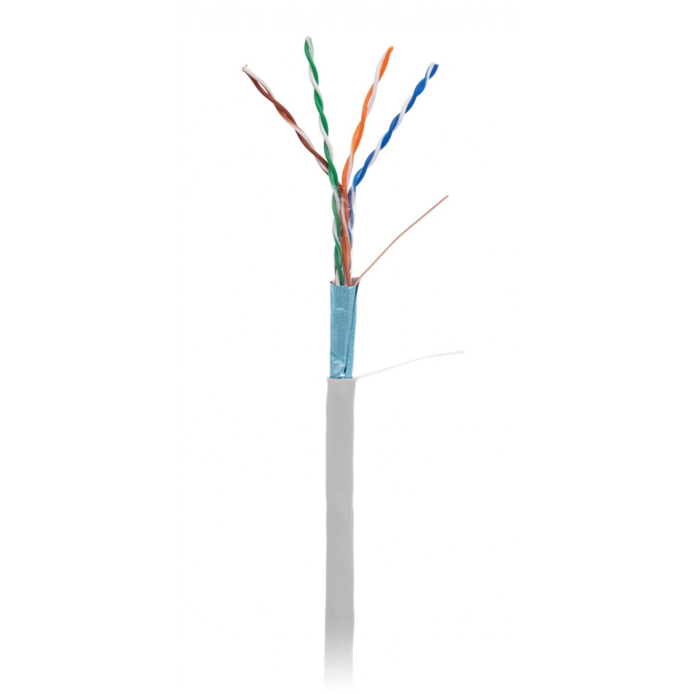 F/UTP 4pair, Cat5e, In, PVC (EC-UF004-5E-PVC-GY). Кабель «витая пара» (LAN) для структурированных систем связи. NETLAN