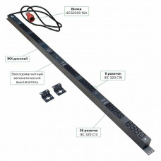 SMART-PDU-16-3P-36C13-6C19-I309-CM (12603c). Блок контроля и распределения питания. CABEUS