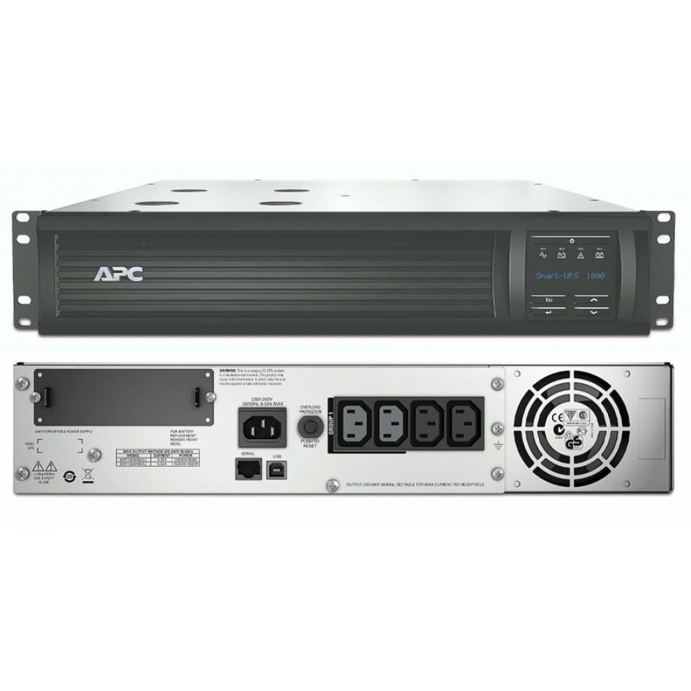 SMT1000RMI2U APC Smart-UPS 1000 ВА. Источник бесперебойного питания. APC