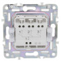 SKANDY Выключатель 3-клавишный SK-V11W скрытой установки 10А арктический белый (SK-V30-0-10-K01). Выключатель. IEK