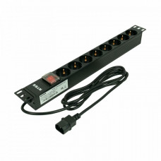 NTSS-PDU-DA1017 гор.размещ. 8xSchuko базовые 10A C14 2м. Блок розеток 19. NTSS
