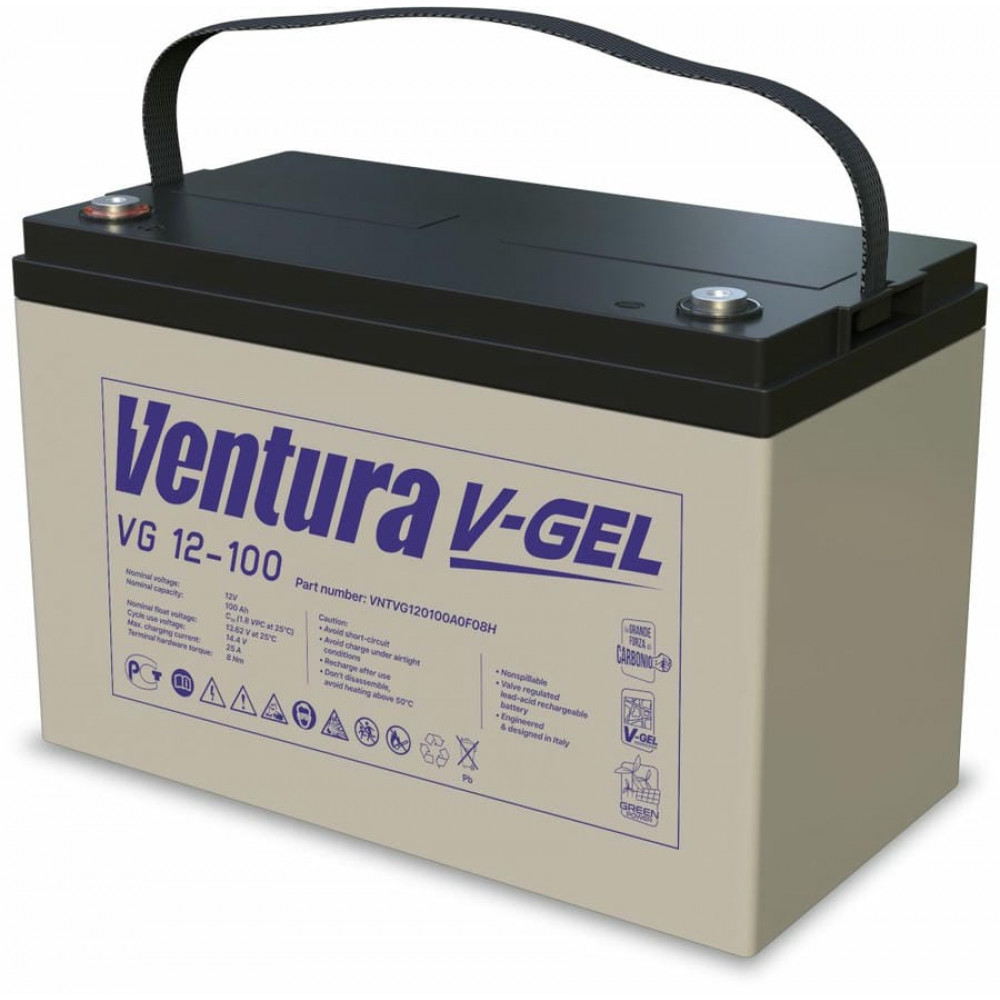 Ventura VG 12-100. Аккумулятор герметичный свинцово-кислотный. Ventura