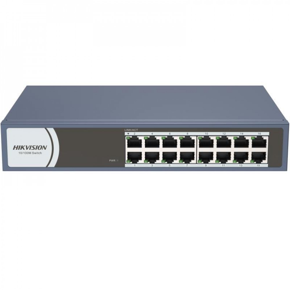 DS-3E0116R-O. Коммутатор с питанием POE. Hikvision