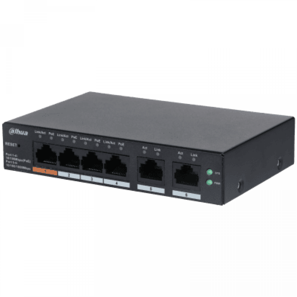 DH-CS4006-4ET-60. Сетевой PoE коммутатор. Dahua
