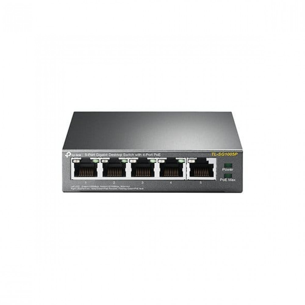 TL-SG1005P. Коммутатор 5-портовый  с PoE. TP-Link