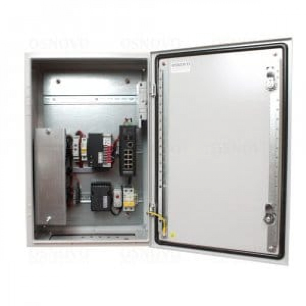 OS-46TB1(SW-80802/ILS(port 90W)). Уличная станция с термостабилизацией и резервным питанием. OSNOVO