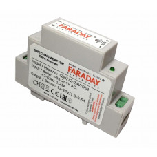 12W/12-24V/DIN. Блок питания. FARADAY