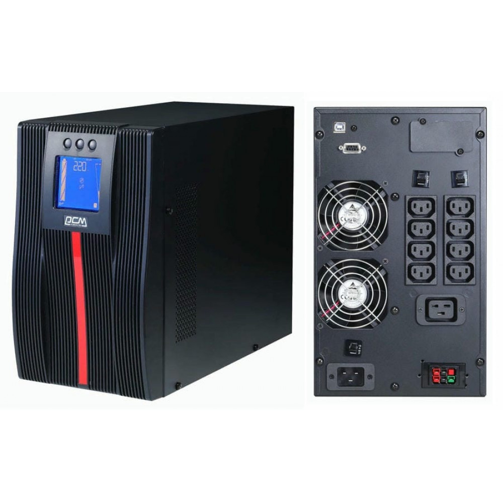 Macan MAC-1000 1000Вт 1000ВА черный. Источник бесперебойного питания. POWERCOM