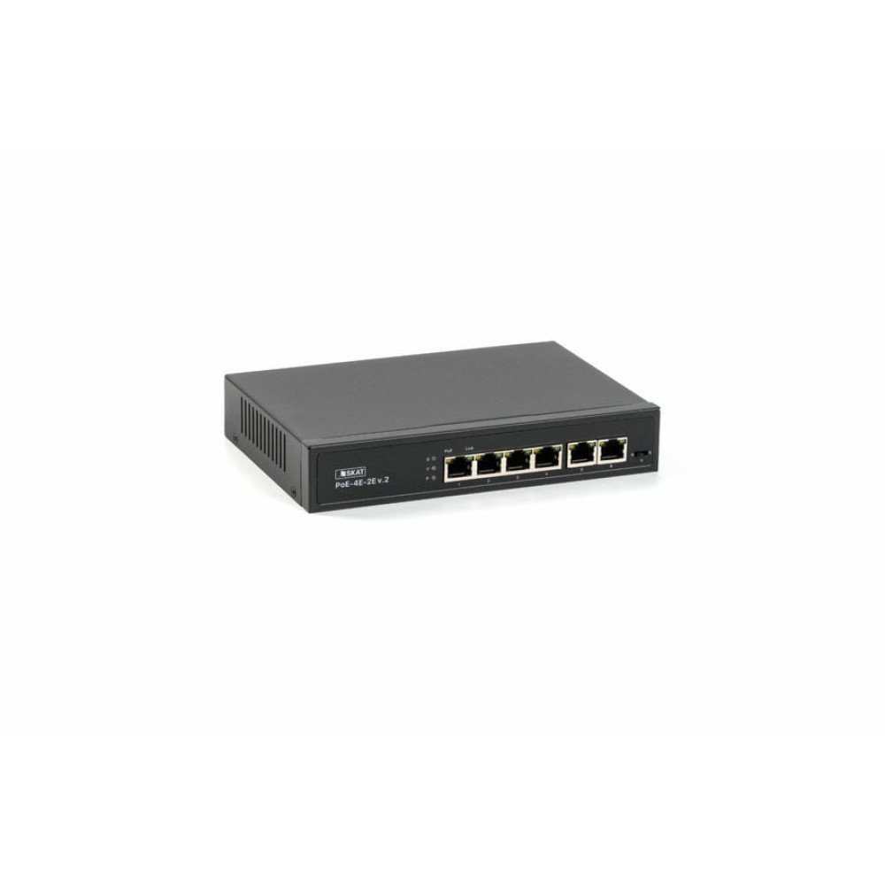 SKAT PoE-4E-2E v.2 (4071). Коммутатор с питанием по PoE. Бастион
