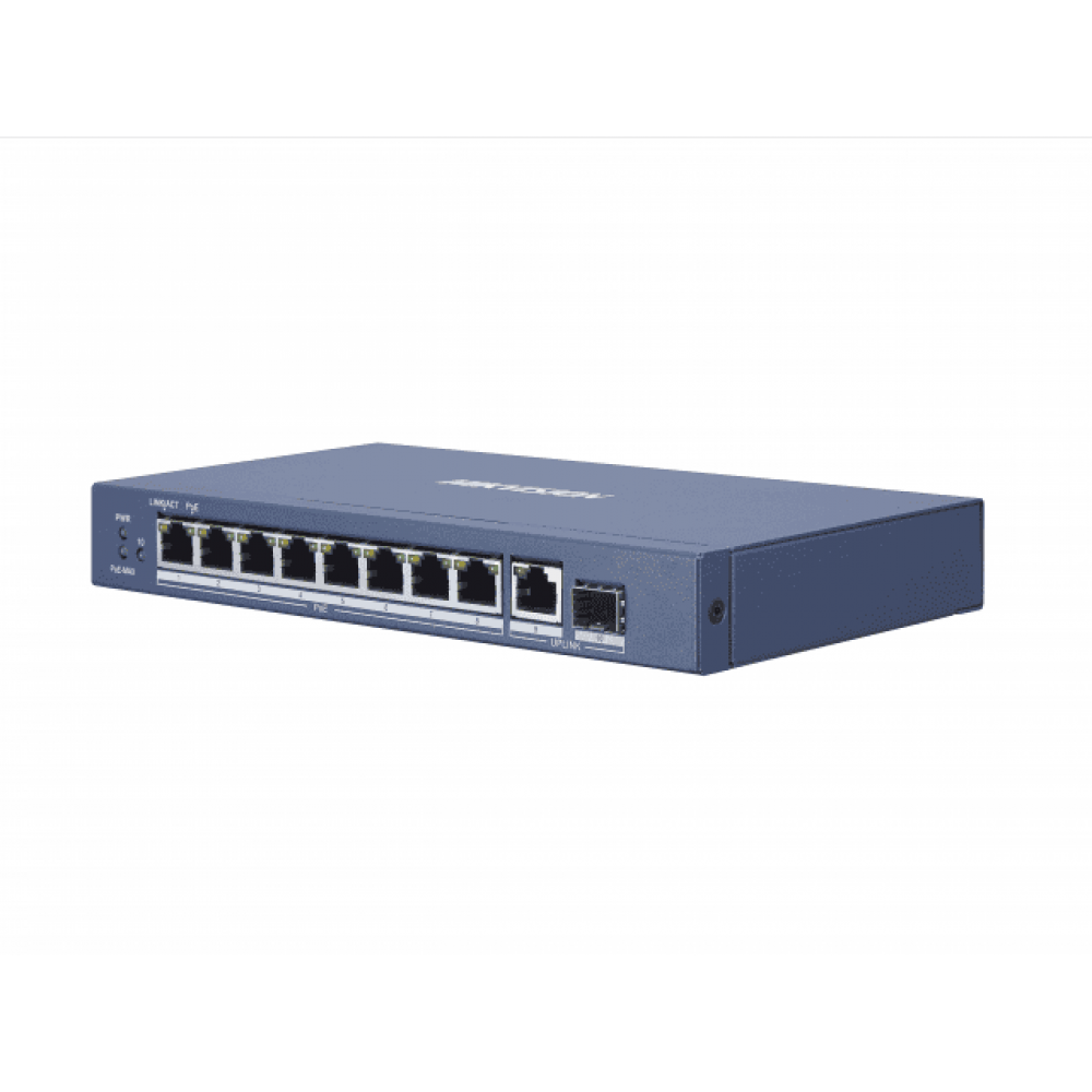 DS-3E0510P-E/M. Коммутатор с питанием POE. Hikvision