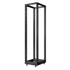 RA-47U-1000-BK (10162c). Открытая стойка 19, 47U, двухрамная, усиленная, цвет черный. CABEUS