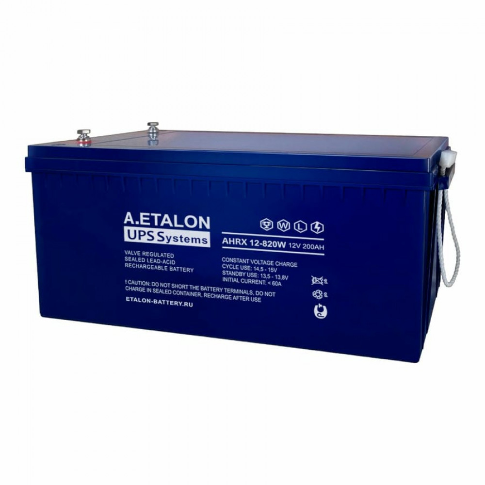 A.ETALON AHRX 12-820W (120). Аккумулятор герметичный свинцово-кислотный. ETALON