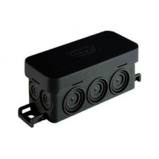 Коробка JBL090 90х42х40, 10 вых., IP55, черная (44055BL-1). Коробка монтажная. Экопласт