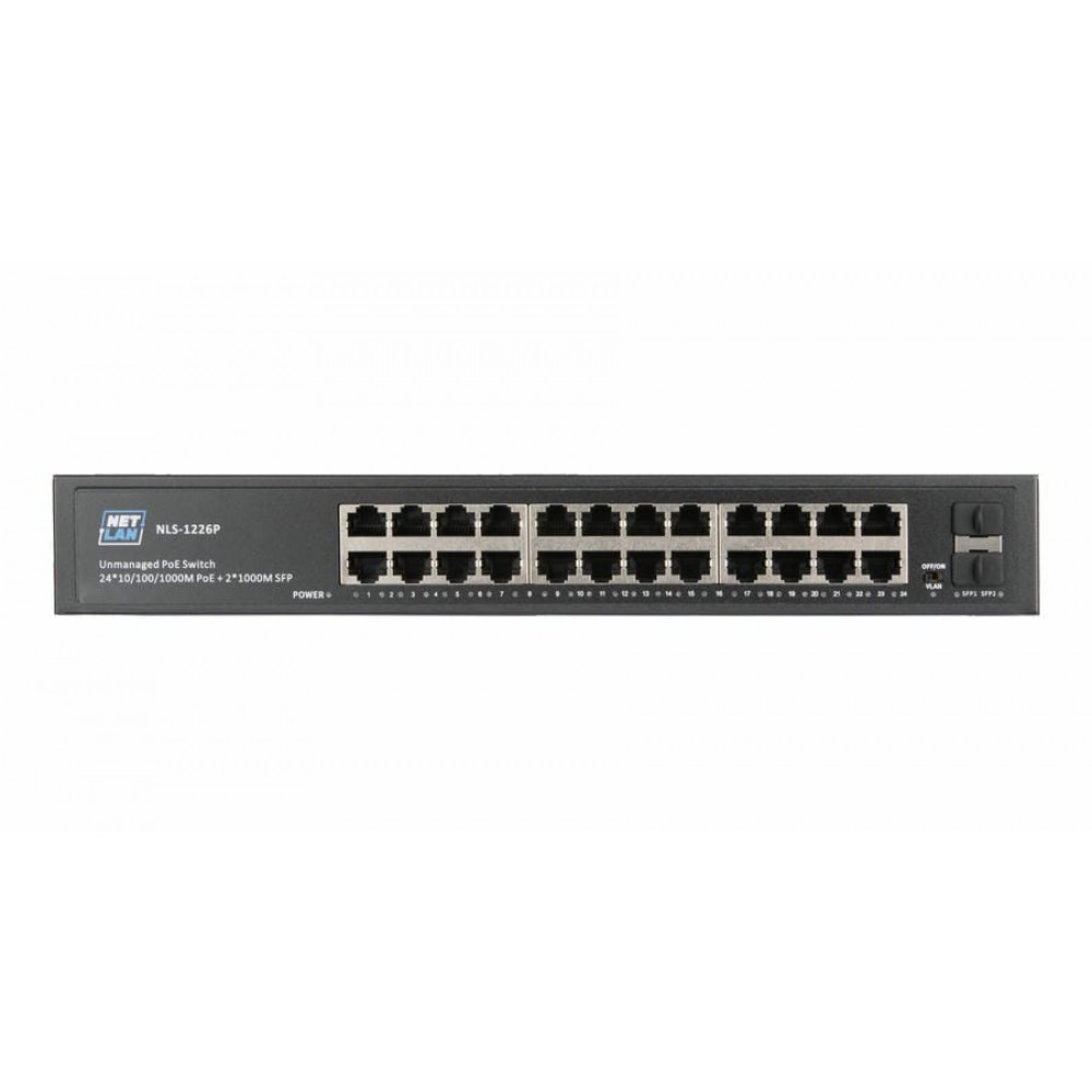 NLS-1226P. Коммутатор с PoE. NETLAN