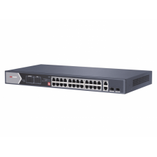 DS-3E0528HP-E. Коммутатор с питанием POE. Hikvision