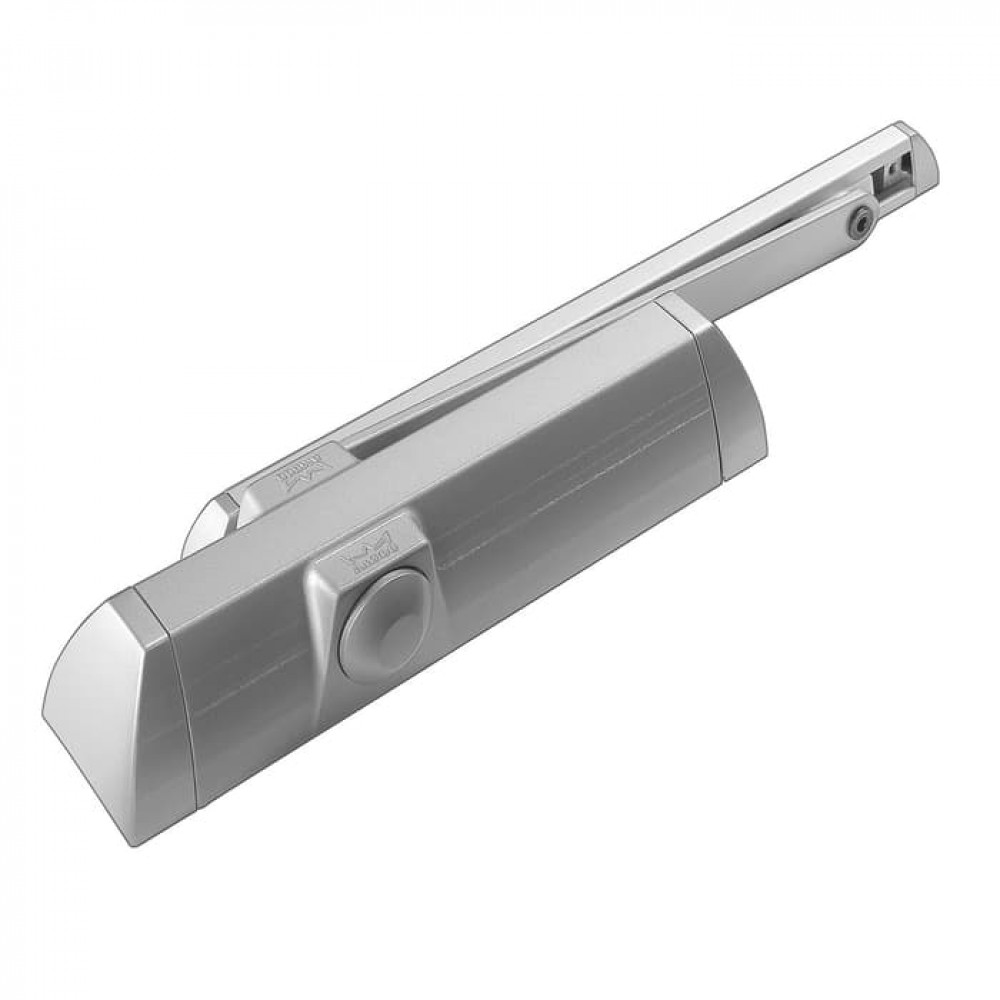 TS90 Impulse (серый). Доводчик для дверей весом до 80 кг, двухскоростной. dormakaba