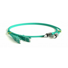 FC-D2-503-SC/PR-ST/PR-H-5M-LSZH-AQ. Патч-корд волоконно-оптический многомодовый. Hyperline