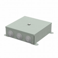 Коробка металлическая серая 200х200х65 (70-0390-7035). Коробка металлическая. Промрукав