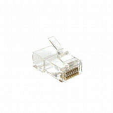 PLUG 8P8C5EU.UW (19670s). Коннектор RJ-45 под витую пару, категория 5e, неэкранированный, универсальный (100 шт). SYSMATRIX