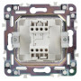 SKANDY Выключатель 1-клавишный проходной SK-V02W скрытой установки 10А арктический белый (SK-V12-0-10-K01). Выключатель. IEK