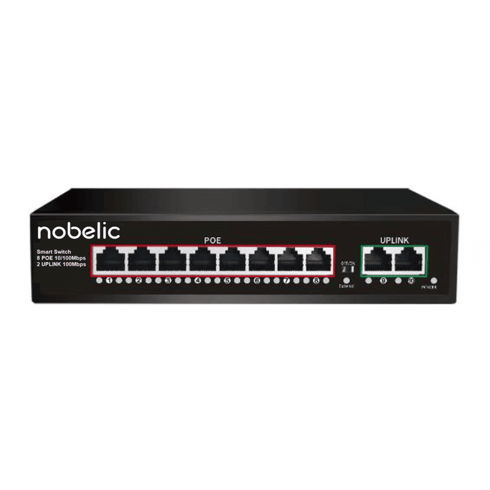 NBLS-1008P. Коммутатор неуправляемый 8-портовый. Nobelic