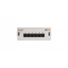 NMC-WP06UD2-GY. Патч-панель настенная 6 портов, Кат.5е. NIKOMAX