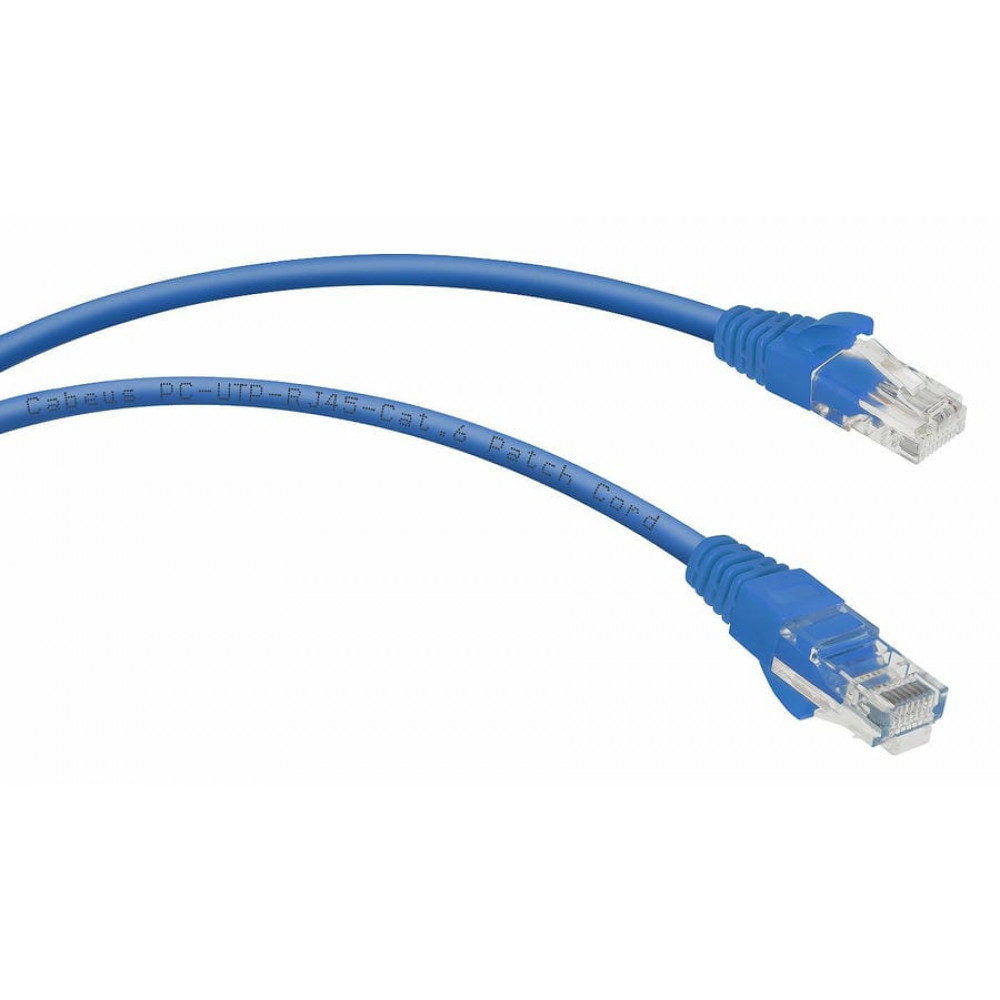 PC-UTP-RJ45-Cat.6-5m-BL (8681c), синий. Патч-корд медный. CABEUS
