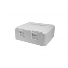 Корпус розетки для двух вставок типа Keystone Jack (10-0311). Корпус розетки. SUPRLAN