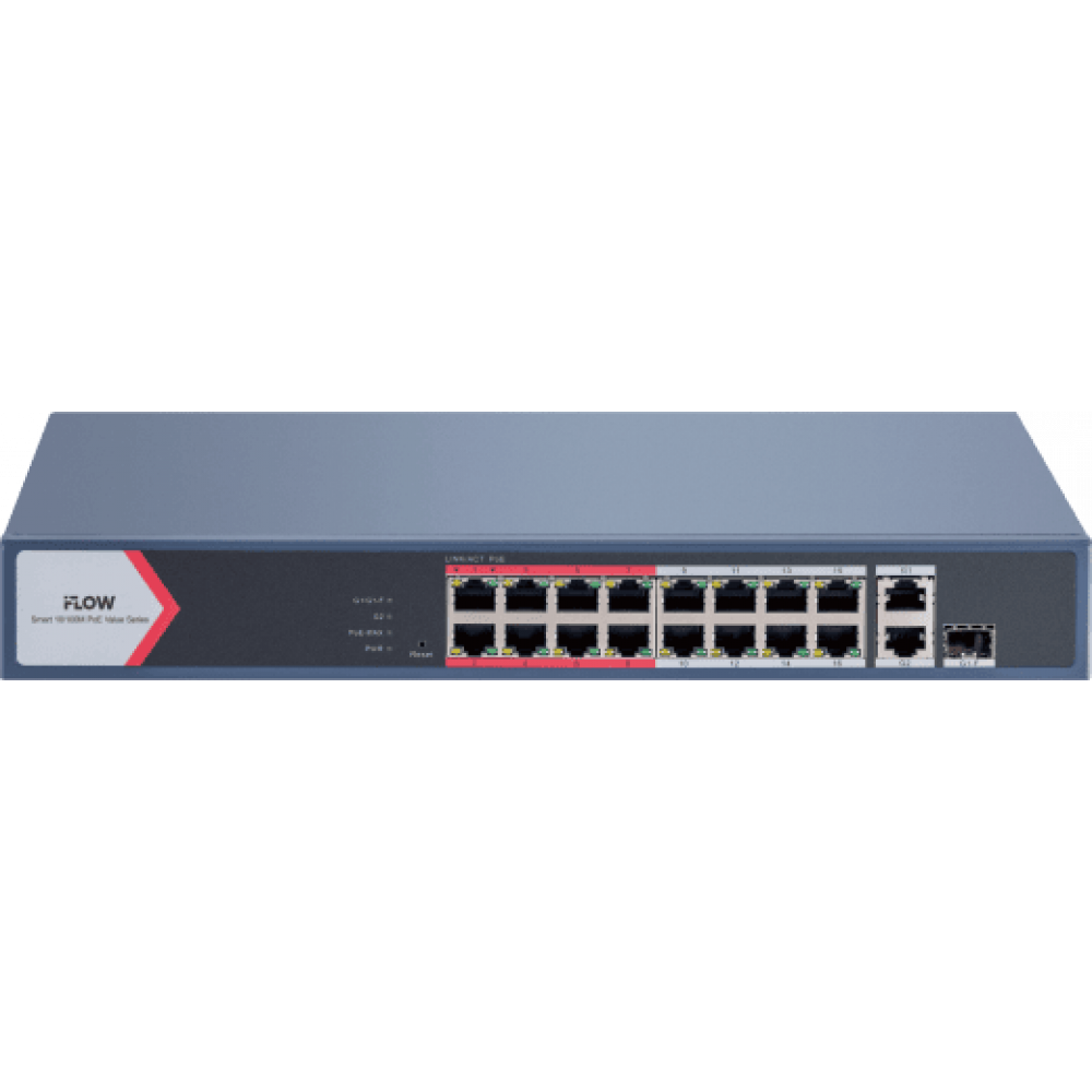 F-SW-EM418POE-VM/L. Коммутатор с POE. i-FLOW