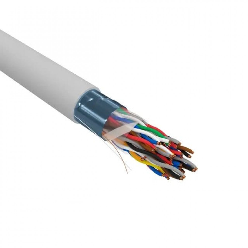 F/UTP, CAT 5е, PVC, 25PR, 24AWG, INDOOR, SOLID, серый, РФ REXANT (01-1201-R). Кабель «витая пара» (LAN) для структурированных систем связи. Rexant