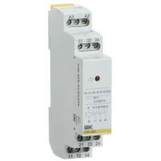 Реле промежуточное модульное OIR 3 контакта 8А 24В AC/DC (OIR-308-ACDC24V). Реле промежуточное модульное. IEK