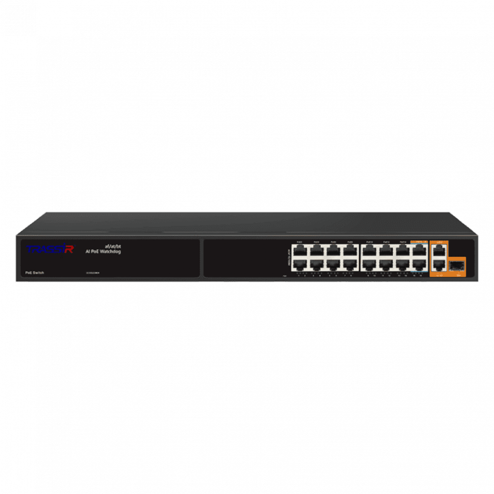 TR-NS11191S-285-16PoE. Коммутатор с PoE. Trassir